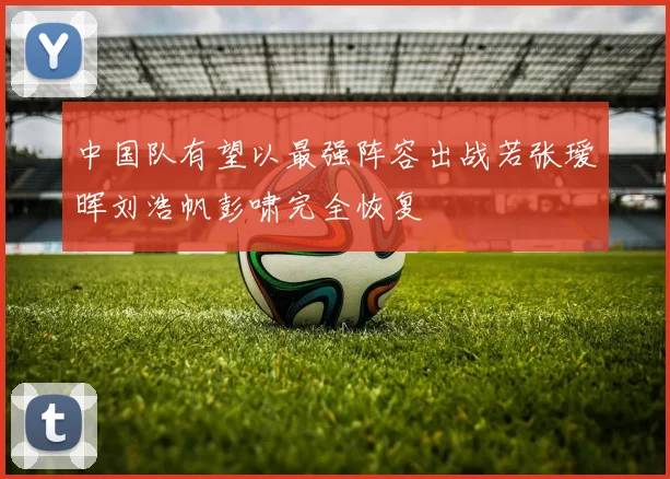 中国队有望以最强阵容出战若张瑷晖刘浩帆彭啸完全恢复